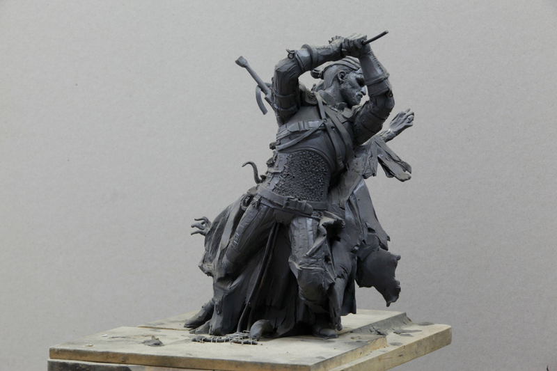 Illustration for article titled Giant Witcher 3 Sculpture Is As Handsome As Geralt